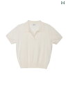レトロ ホワイト ポロシャツ 半袖 セーター 夏 万能 通勤 カジュアル Tシャツ トップス レディース.シンプルスタイル.かわいい
