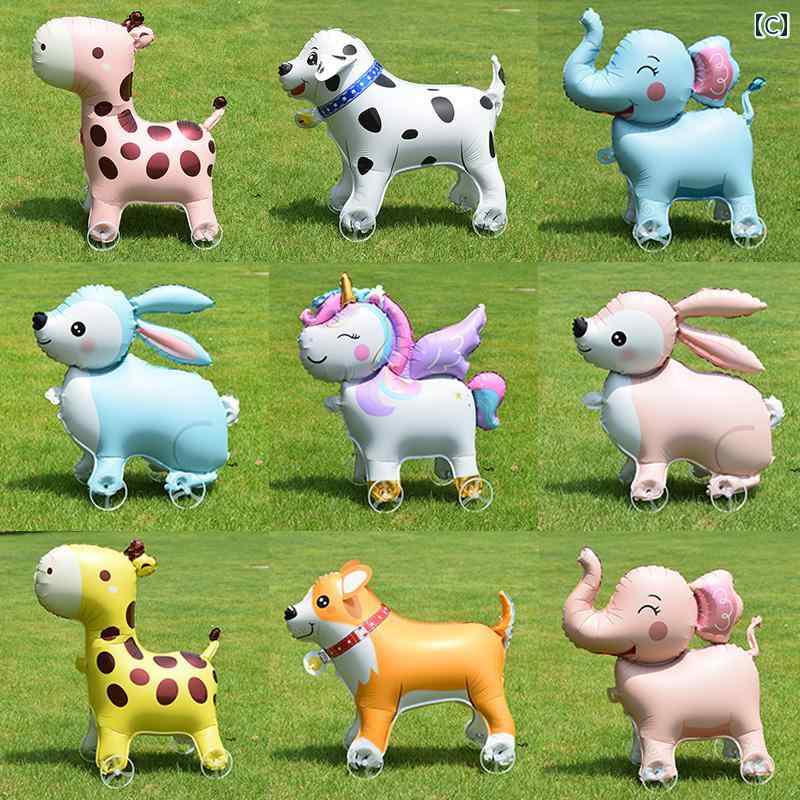 LINEAR shopの車輪 付きで 歩く ことが 風船の 動物の おもちゃ 子供の 誕生日の 装飾 活動 屋台の 贈り物.カラフルカラー.オシャレ｜アングル3