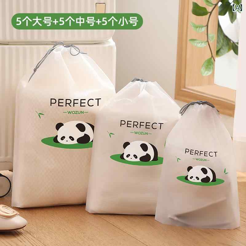 巾着 袋 旅行 衣類 収納 バッグ スーツ ケース 出張 汚れた 服 梱包 防水 下着 幼稚園.カラフルカラー.オシャレデザイン.かわいい。モデル：パンダプリントブーケポケット0527適応荷物サイズ：24～26インチ省: 浙江省都市: 金華素材: PEVA色の分類：小5個.中5個.大5個[パンダ巾着スタイル].小5個.中5個[パンダ巾着スタイル].小5個.大5個[パンダ巾着スタイル].中5個.大5個[パンダ巾着スタイル].小10個.中10個[パンダ巾着スタイル].中10個.大10個[パンダ巾着スタイル].小10個.中10個.大10個[パンダ巾着スタイル].[巾着スタイル] 5パック - 小[パンダ] 22*30cm.[巾着スタイル] 5パック - 中[パンダ] 27*35cm.[巾着スタイル] 5パック - 大[パンダ] 32*42cm.[巾着スタイル] 10パック - 小[パンダ] 22*30cm.[巾着スタイル] 10パック - 中[パンダ] 27*35cm.[巾着スタイル] 10パック - L [パンダ] 32*42cm