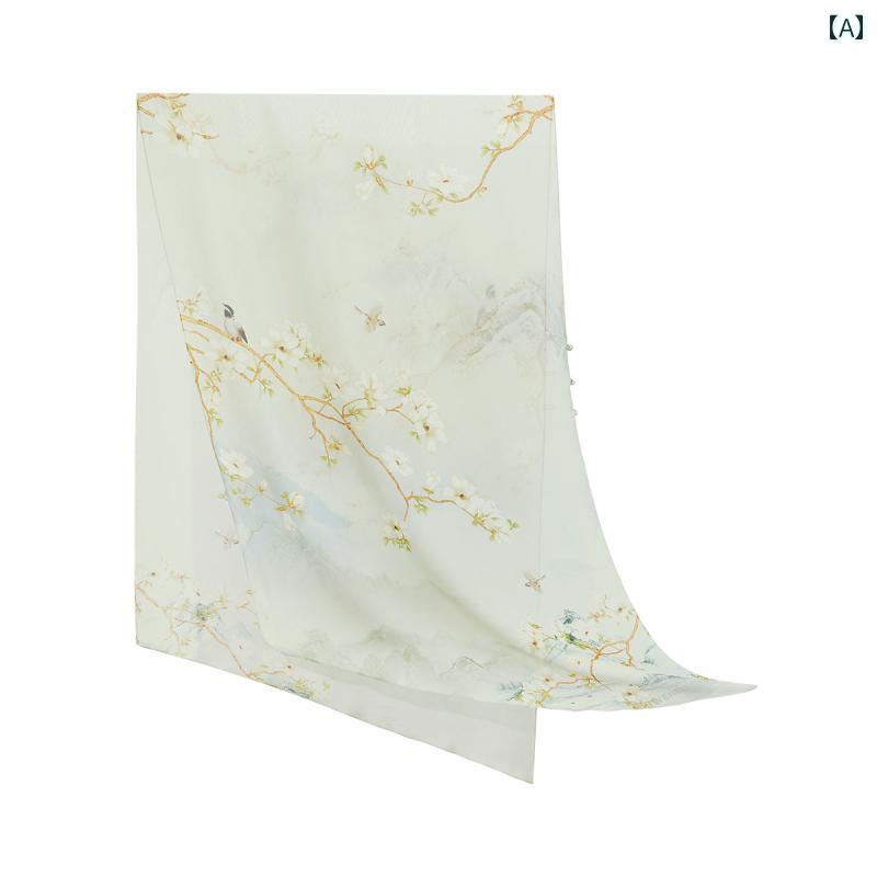 万 石 里 2025 桑 絹 スカーフ ビーチ タオル アウター ショール ロング 母 贈り物.カラフルカラー.オ..