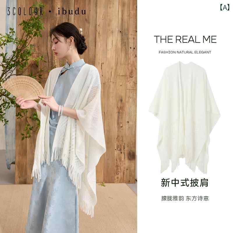 三 色 2025 中国 ショール タッセル ロング 拡大 ニット ネック マント ニッチ.カラフルカラー.オシャレデザイン。シンプルスタイル発売日：2025春衣服詳細：素材：アクリルショッピングモールにあるものと同じですか？いいえ対象: 素材構成: ポリアクリロニトリル繊維(アクリル)100商品コード: N401E023GS30適用季節：春と秋長さ: 146cm形状: -機能: 装飾パターン: -性別: 女性色の分類：ベージュ