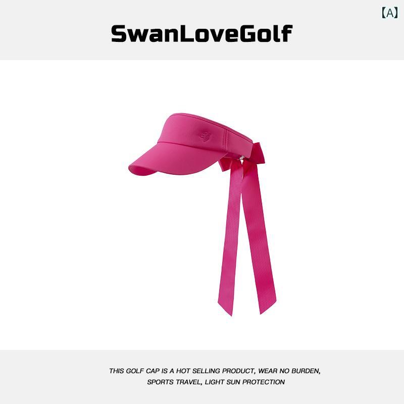 ゴルフ 帽子 女性用 トップハット アウトドア スポーツ用 サンハット サンバイザー レディース キャッ..