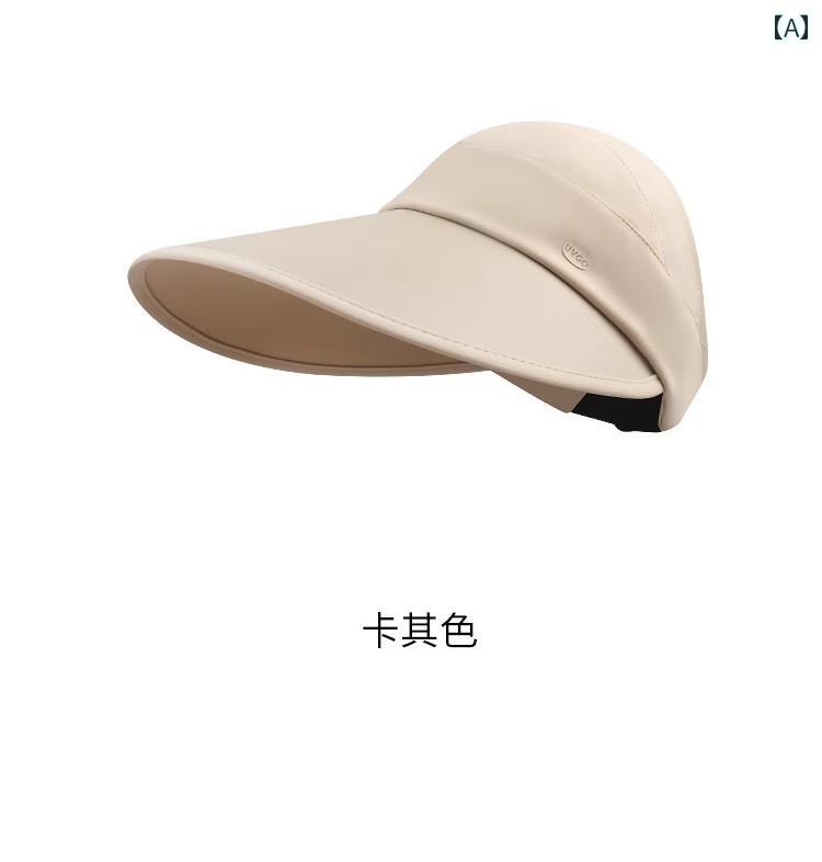 ゴルフ 帽子 サンバイザー つば広 レディース 韓国 スポーツ ボール キャップ 紫外線 防止 空 トップ ..