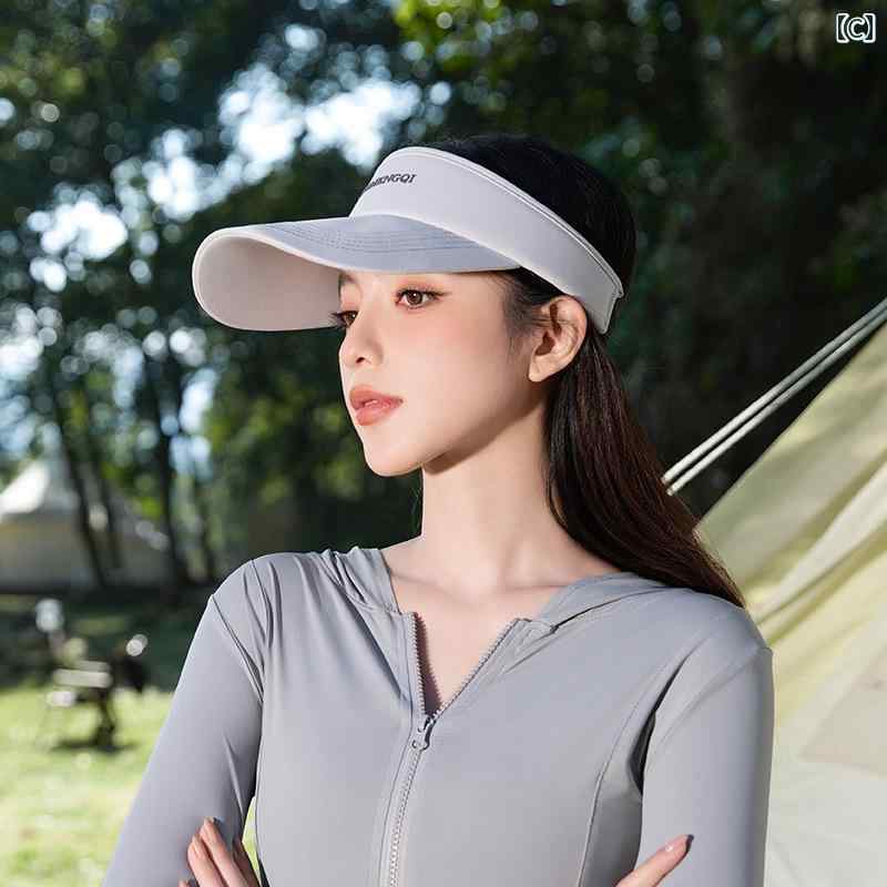 ゴルフ レディース サンハット 韓国 スポーツ キャップ 汗吸収 通気性 サンシェー...