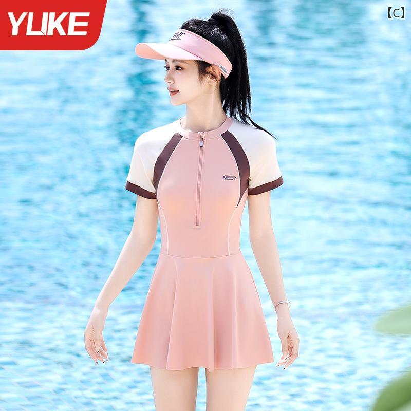 水着 レディース 2025 ワンピース ホット スタイル やや 太めの 女子 肉 感 温泉 大きいサイズ.カラフルカラーオシャレ