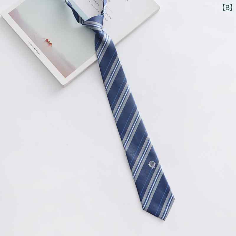 [ 刺 篇 ] 男女 兼 日本の JK / DK カレッジ 制服 結び目の ない 万能 ネクタイ カジュアル 蝶.カラフルカラーオシャレ