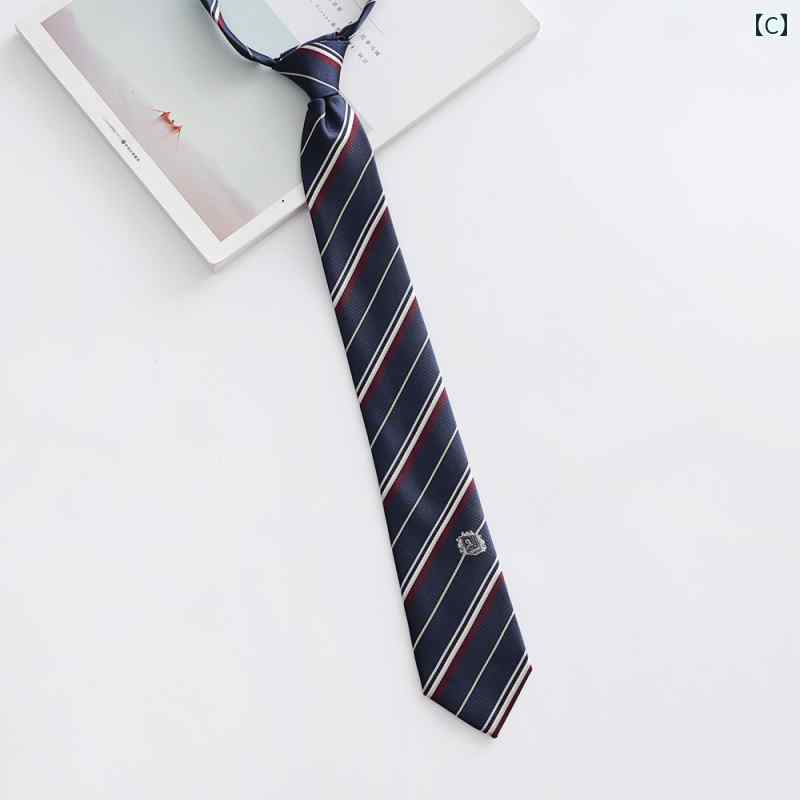 [ 刺 篇 ] 男女 兼 日本の JK / DK カレッジ 制服 結び目の ない 万能 ネクタイ カジュアル 蝶.カラフルカラーオシャレ