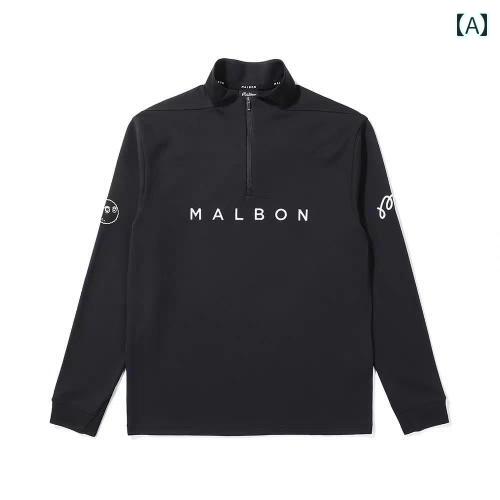 日本 韓国 ゴルフ メンズウェア トップス 春秋 長袖 スウェットジャケット メンズ スポーツ カジュアル..