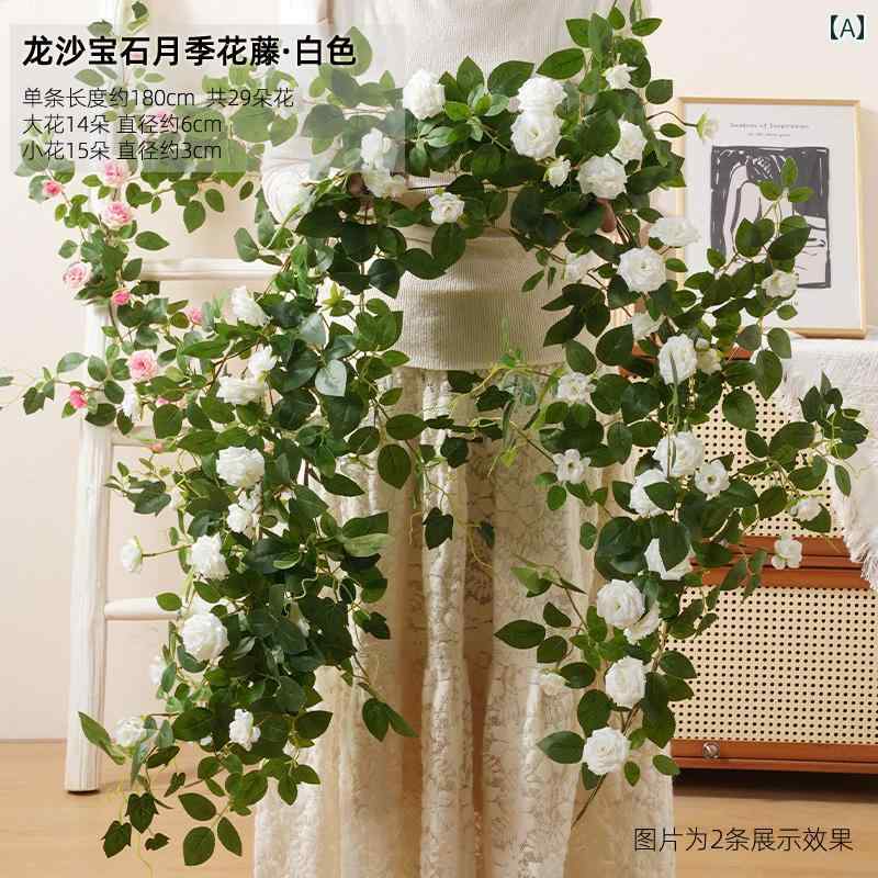 人工の バラの つる 偽の 造園 中庭の 装飾 造花 ブロックの パイプ.カラフルカラー.オシャレ豪華かわいい2025年