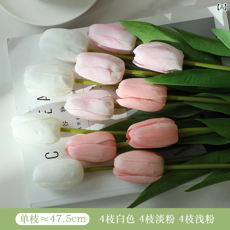 保湿 チューリップ 造花 豪華 リビング ルーム ライト 室内 テーブル 装飾 品.シンプルスタイル.カラフルカラーオシャレ