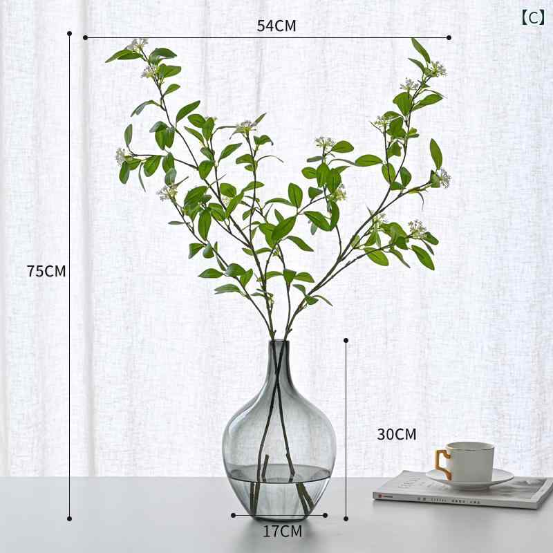 ジャ トロ ファ・ オ レイ フェラの 模造 グリーン 小さめ 屋内 リビング ルームの テレビキャビネット 日本の 吊り 鐘の 横に 植物の 装飾 品 軽い 豪華