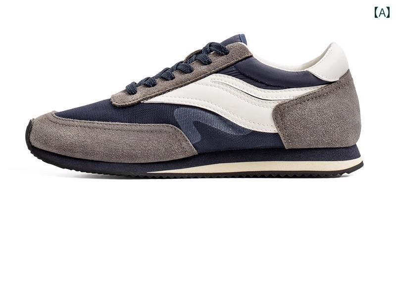 メンズシューズ 夏 レトロ ジョギング シューズ 通気性 スポーツ ランニング 万能 カジュアル 軽量 男性 スニーカー おしゃれ