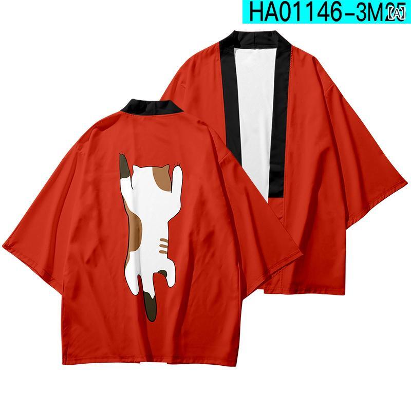 軽音 けい おん 秋山 澪 平沢 唯 長袖 羽織り 日本の 和風 フレンチ バッチ 着物 ローブ ジャケット カ..