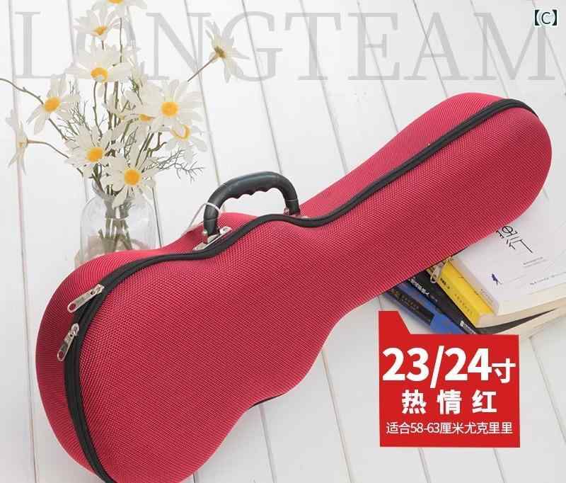 強化 ウクレレ ケース 21 23 26インチ ショルダー マウント 防水 楽器入れ 無地 シ...