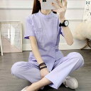 ナース 制服 分割 セット 乳母 看護 服 歯科 口腔 小児 科 医 オーバーオール 半袖 長袖 女性.カラフルカラーオシャレ