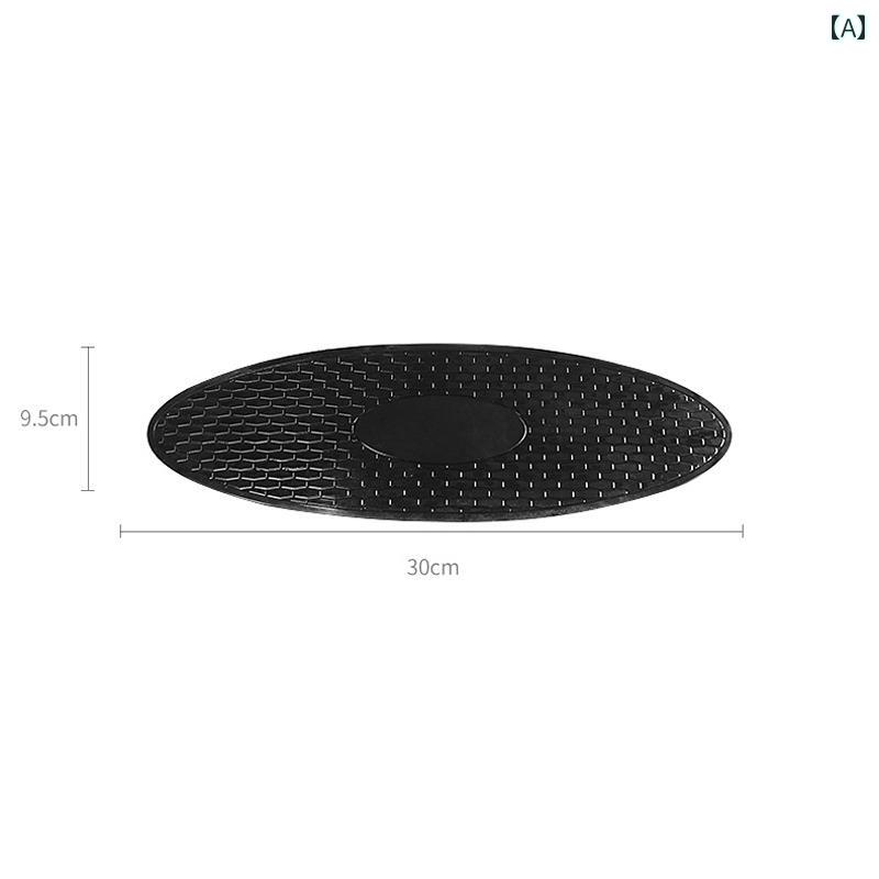 車内 装飾 用品 ヒョウ 柄 オーバル 滑り止め マット ダッシュ ボード 品 香水 収納.シンプル.カラフルカラーオシャレ