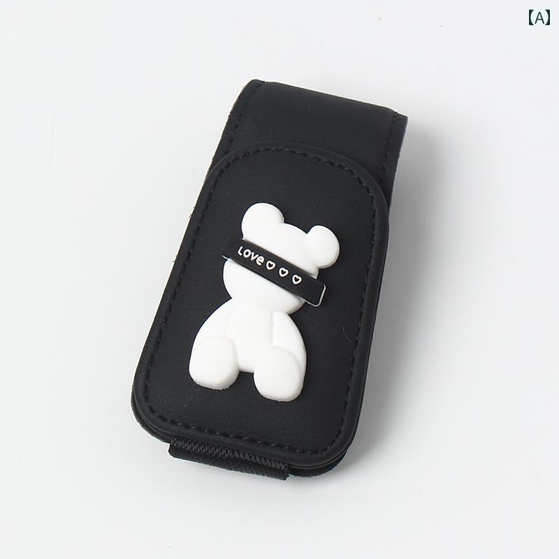 車用 メガネ クリップ 夏用 サングラス サンバイザー カード 多機能 収納 アウディ かわいい カー用品 カジュアル シンプル