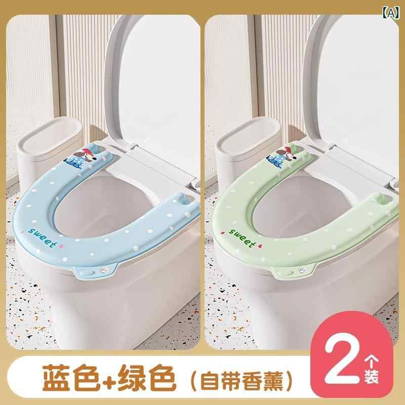 トイレ シート クッション ユニバーサル オール シーズン 2025新 防水 ガスケット カバー 使い捨て EVA..