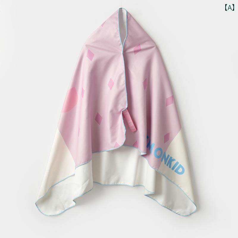 クラス A 子供用 速乾 ビーチ タオル スナップ オン バスローブ ショール 吸収性 水泳 男の子と 女の子..