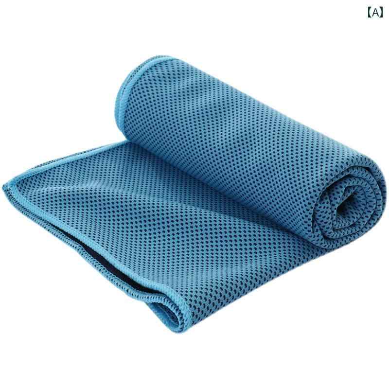 冷却 スポーツ 涼しい クール 快適 タオル アイス 男女兼用 ジム ランニング バスケットボール 汗 拭き 速乾 リストシンプルスタイル