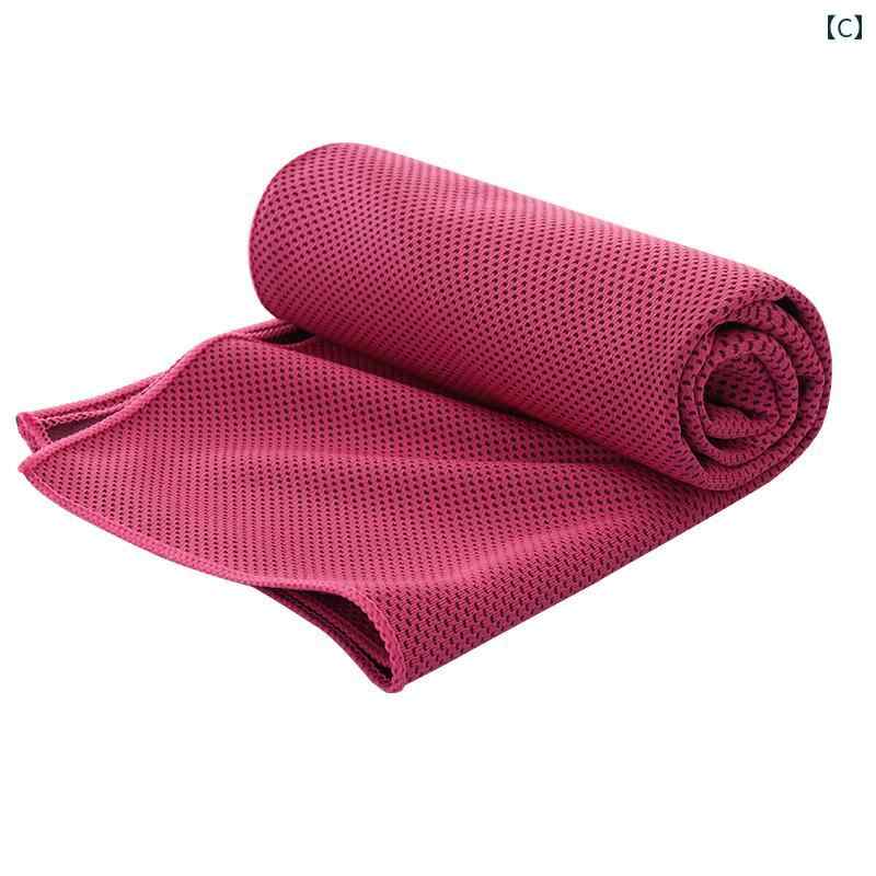 冷却 スポーツ 涼しい クール 快適 タオル アイス 男女兼用 ジム ランニング バスケットボール 汗 拭き 速乾 リストシンプルスタイル