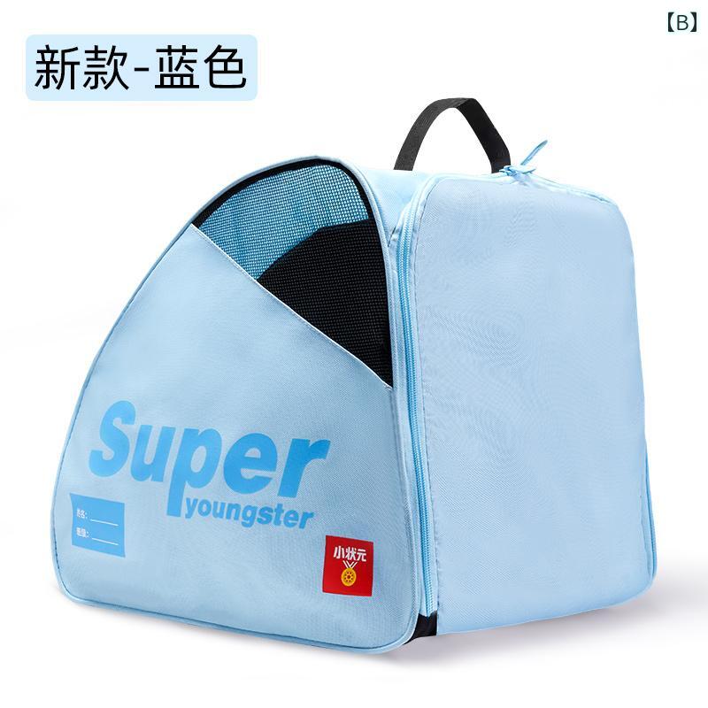 リトル チャンピオン ローラー スケート バックパック 子供用 シューズ 通気性の ショルダーバッグ 収納 ハンドバッグ フル セット 2