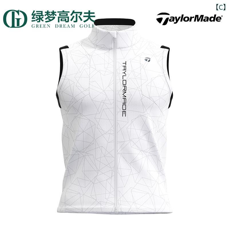 ゴルフウェア アパレル 春秋 男性用 休暇用 カジュアル スポーツ ノースリーブ 防風 ベスト ブラック ダークブルー ホワイト