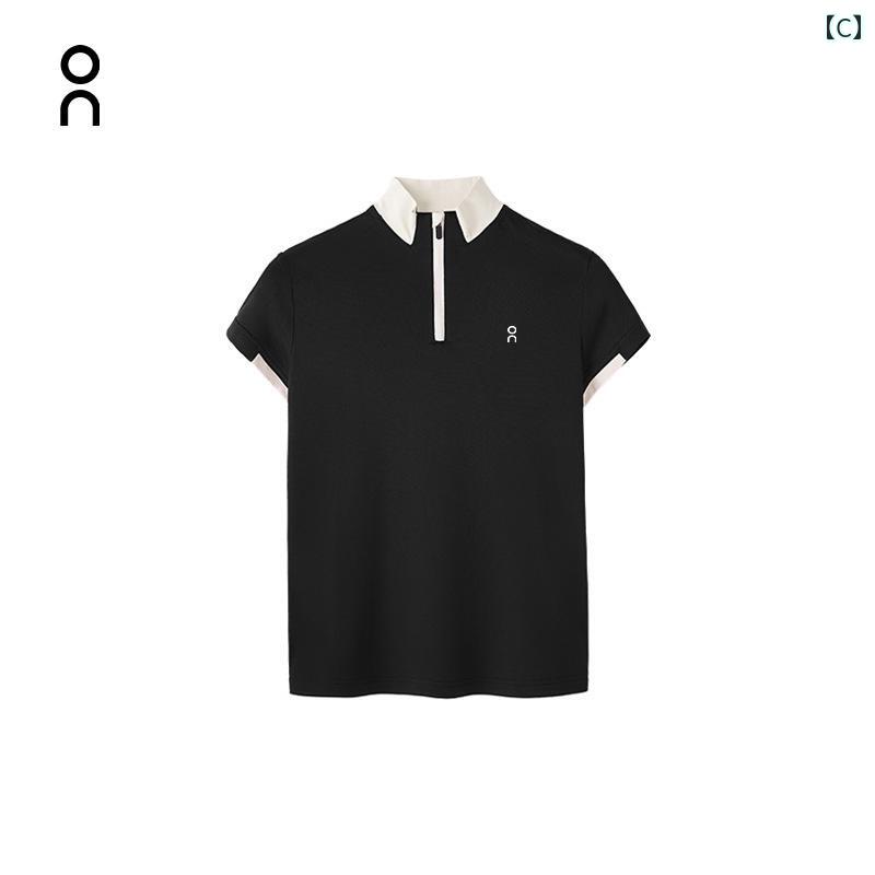 ジッパー ポロシャツ 男女兼用 夏 軽量 クール ゴルフ テニス 半袖 メンズ レディース 涼しい 最適 新作 快適 トップス ベージュ