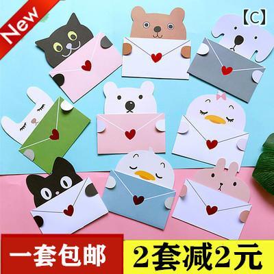 LINEAR shopの韓国 おしゃれで かわいい の 子供の 日の 誕生日の 招待 状の 祝福の グリーティングカード シンプルありがとう 手書きの 小さめ カード 紙｜アングル3