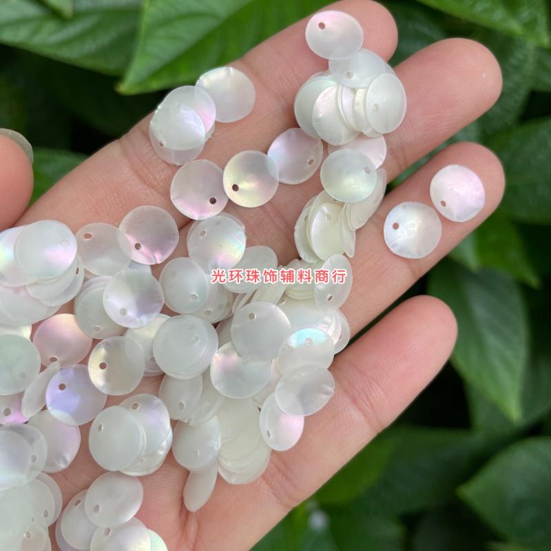 耐 高温 DIY 手作り スパンコール マット ホワイト 8 mm - 12 ボウル型の 花びら ジュエリー.カラフル..