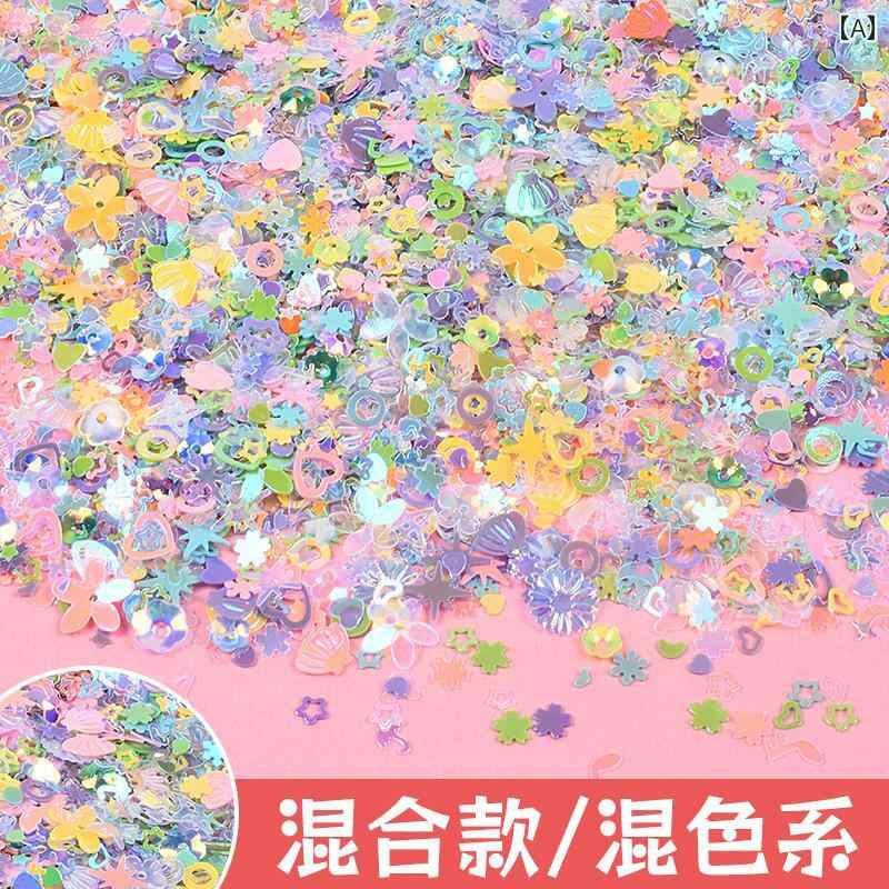 スパンコール DIY 素材 アクセサリー グリッター 流 砂 フィラー 手作り デコレーション ネイルアート ..