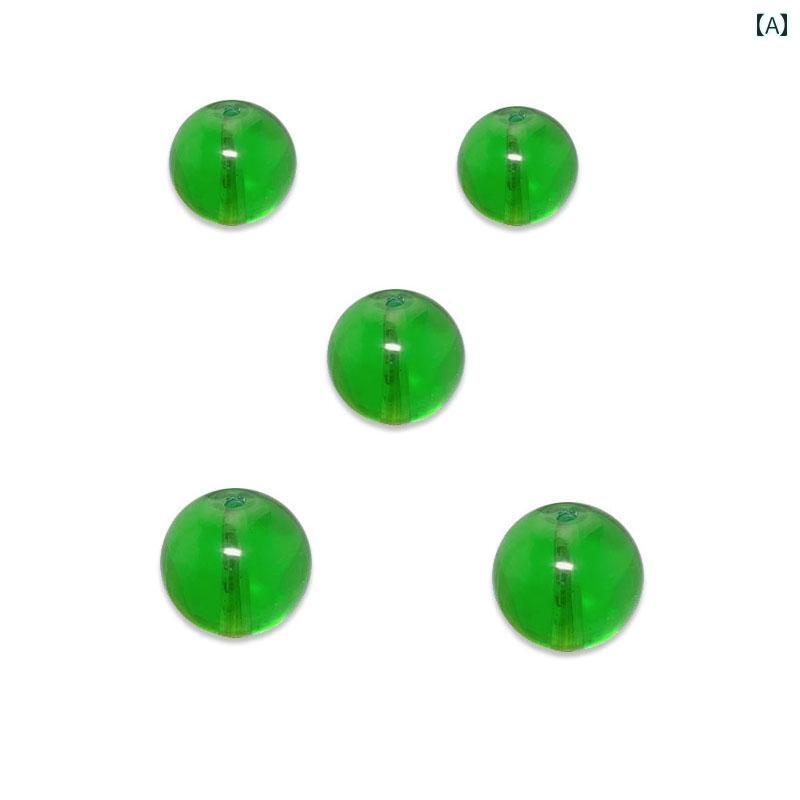 Glass Beads - 色付き ガラスの 丸い ビーズ 穴 透明な 赤 黄色 青の の ルース 付きの 装飾 重量 ポンド.カラフルカラーオシャレ