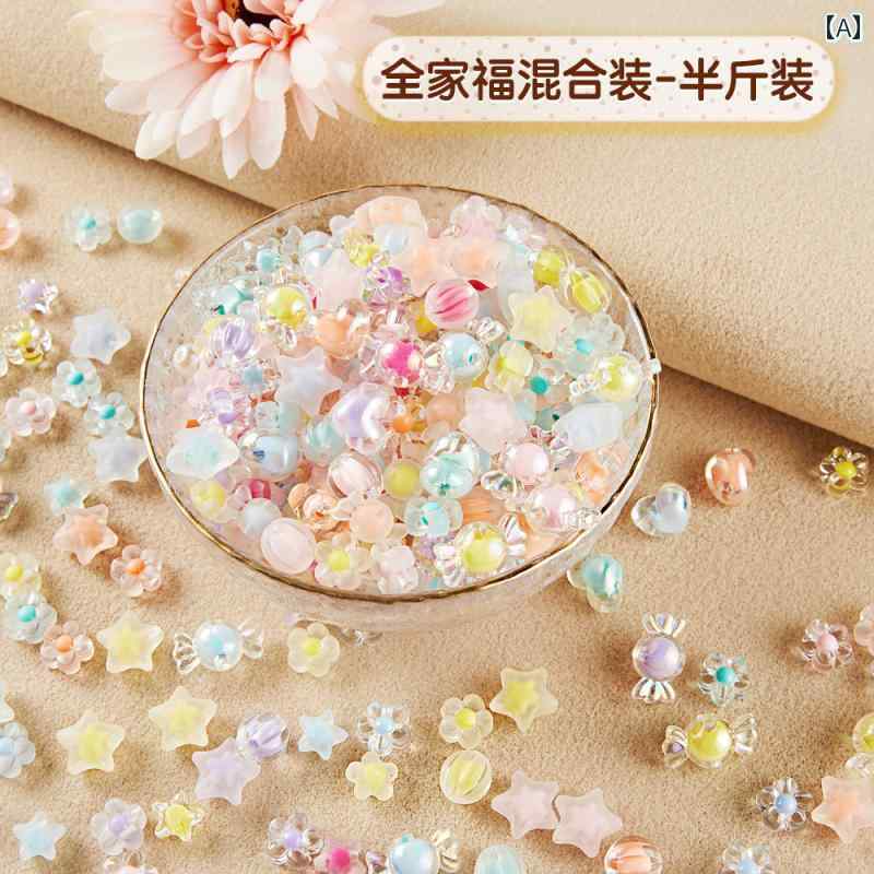 手作り DIY 素材の 紐 ブレスレット ルース ビーズ ジュエリーアクセサリー カラフル 子供用 携帯電話 チェーン ネックレス