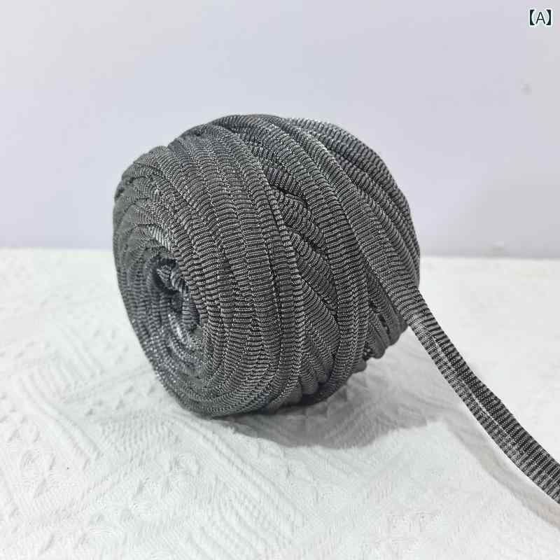 生地 製品 フラッシュゴールドと シルバー 布 ライン 薄手 DIY 手織り 小さめ 香りの バッグ 材料 糸.シンプルスタイル