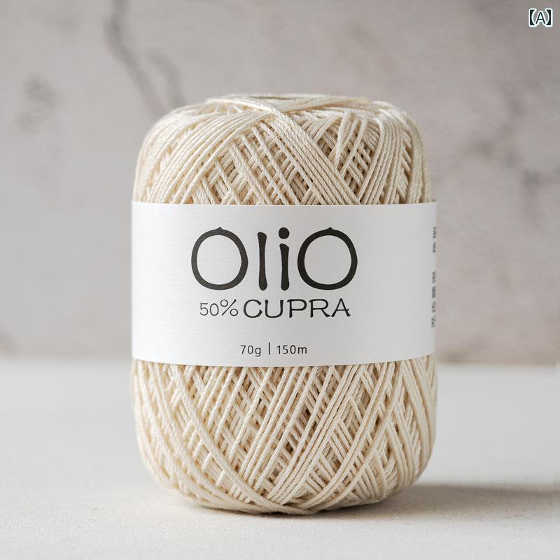 大きな 目 ライン オリオラ イン 手編み DIY 編み フック バッグ ハット 韓国オー ガンザ 糸.シンプルスタイルオシャレ