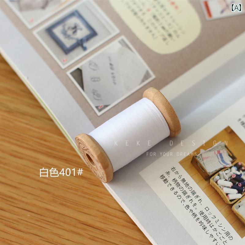 ピス 小木 軸 手 縫い 糸 200メートル 500メートル / 60 ファン 35 色.カラフルカラーオシャレ.シンプルスタイル