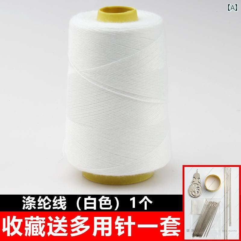 キルト 綿糸 太 手作り 家庭用 昔ながらの 手 縫い 針 糸大 巻 裁縫用 洋服用 黒.カラフルカラーオシャレシンプルスタイル