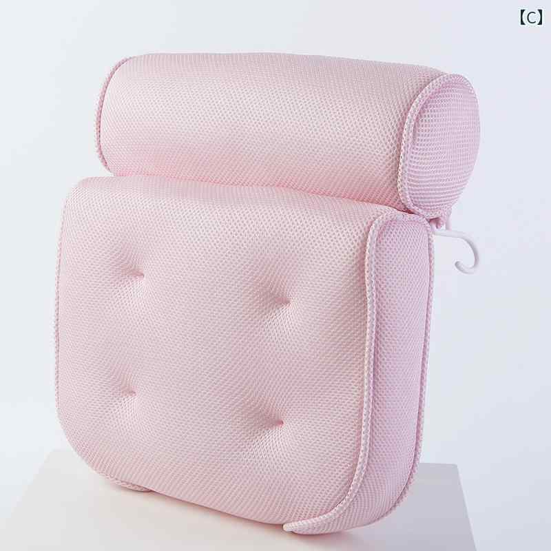 バスタブ ピロー 枕 浴槽 クッション 防水 滑り止め マット 背もたれ 快適 ヘッドレスト まくら お風呂 リラックス スパ 首