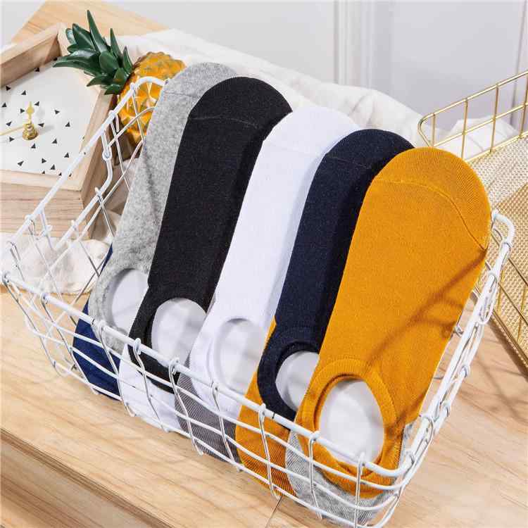 靴下 メンズ 男性用 カジュアルソックス 綿 混紡 吸汗 通気 防臭 浅履き スニーカーソックス 黒 白 グ..