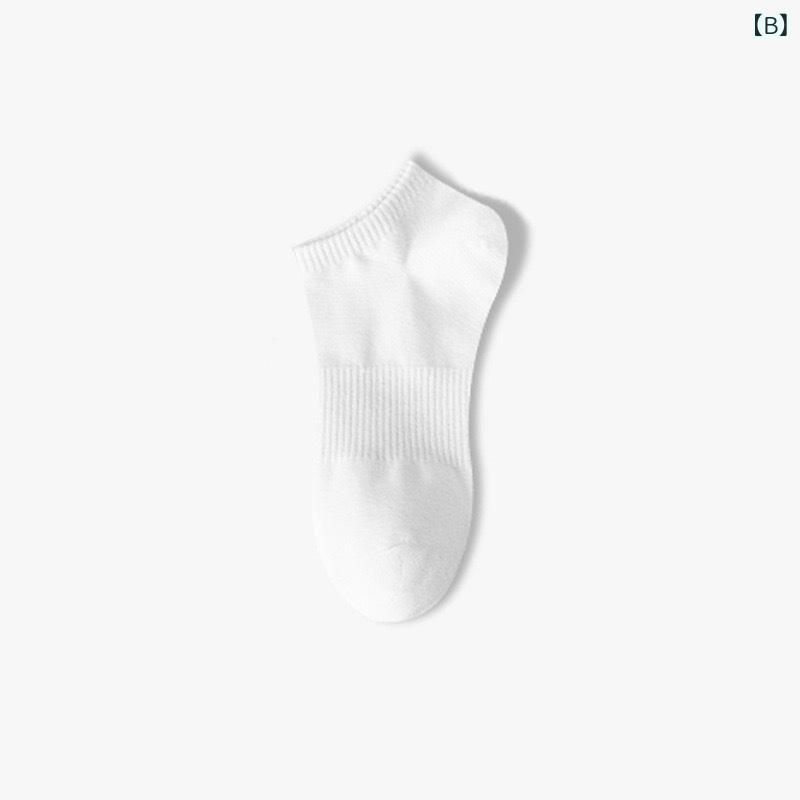 靴下 メンズ レディース 防臭 吸汗性 コットン混紡 スポーツ ソックス 春夏 薄手 無地 ショートソックス スニーカーソックス クルーソックス リブ編み カジュアル 普段使い(x2)