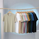 Tシャツ メンズ 半袖 スリムフィット 無地 トップス カットソー インナーウェア 薄手 ポリエステル 通気性 防しわ加工 ホワイト ブラック グレー ネイビー レッド グリーン ブルー ベージュ M L XL 2XL 3XL 4XL 5XL
