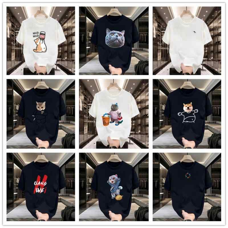 Rakuten - Tシャツ メンズ 男性用 ビッグシルエット オーバーサイズ ゆったり ラウンドネック 丸首 コットン 綿 半袖 トップス 普段使い 部屋着 ルームウェア スポーツ 運動着 プリント 春夏(x2)