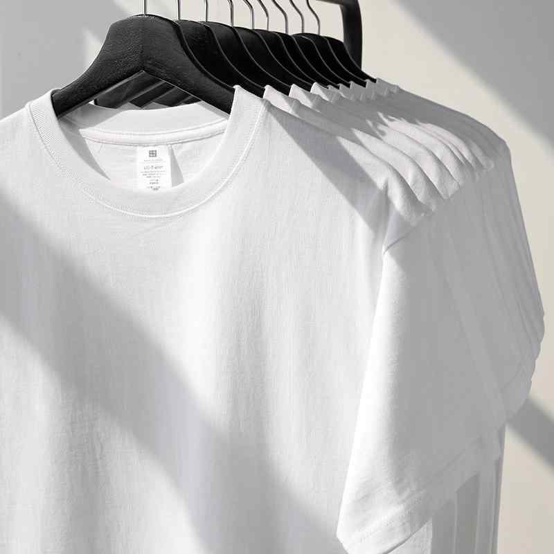 Tシャツ メンズ 男性用 半袖 トップス カットソー 綿 コットン 無地 ホワイト 白 春夏 秋冬 普段使い
