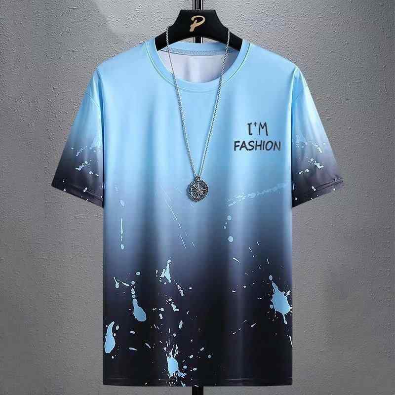 Tシャツ メンズ 男性用 接触冷感 迷彩 グラデーション ポリエステル 半袖 カットソー トップス カジュアル スタイル 普段使い 部屋着