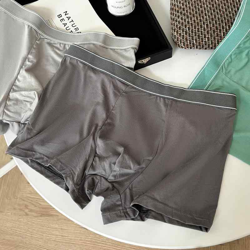 ボクサーパンツ メンズ 男性用 中腰タイプ ポリエステル 伸縮性 無地 スタンダード スポーツ 普段使い ..