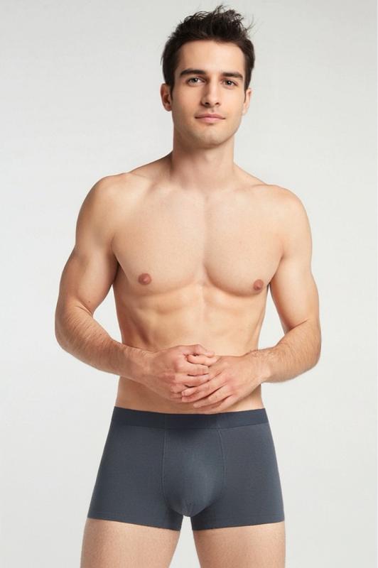 メンズ 下着 男性用 インナーパンツ 無縫製 ボクサーパンツ 通気 防臭 平角 中腰 スポーツ 運動 普段使い 綿 粘纤 黒 青 緑(x2)