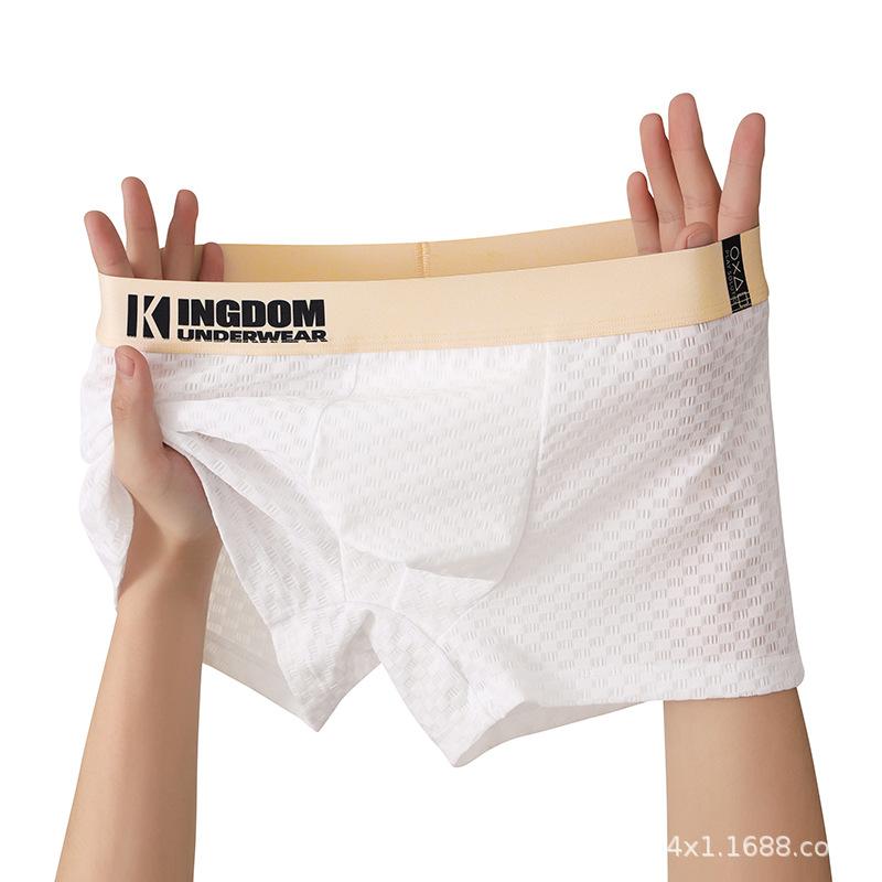 メンズ 接触冷感 ボクサーパンツ スポーティタイプ 吸湿速乾 通気性 伸縮性 男性用 下着 インナー 無地..