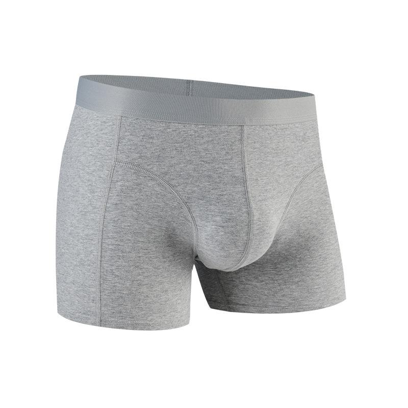 メンズ 下着 ボクサーパンツ コットン 防臭 平角 中腰 無地 赤 白 黒 紺色 グレー 黄色 ワインレッド 5..