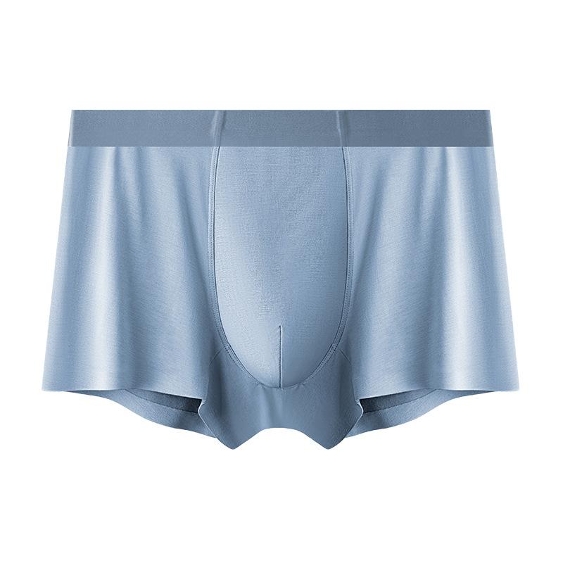 ボクサーパンツ 男性用 下着 モダール 通気性 無地 黒 青 グレー L XL 2XL 3XL 4XL