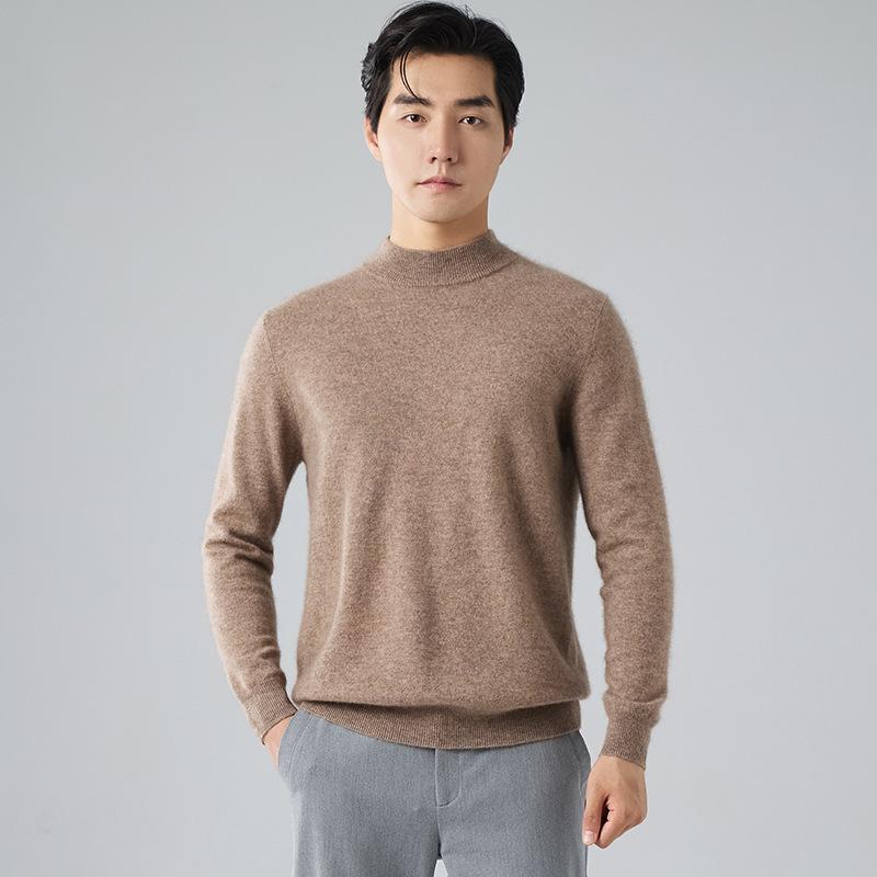 ニット メンズ 男性用 セーター タートルネック ウール トップス 厚手 ビジネス カジュアル ゆったり 無地 秋冬